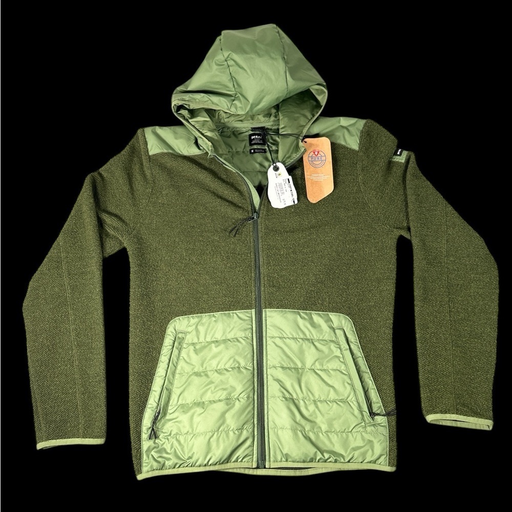 NWT Prana Fleece Green Hoodie Unisex Sz M MSRP $175.99